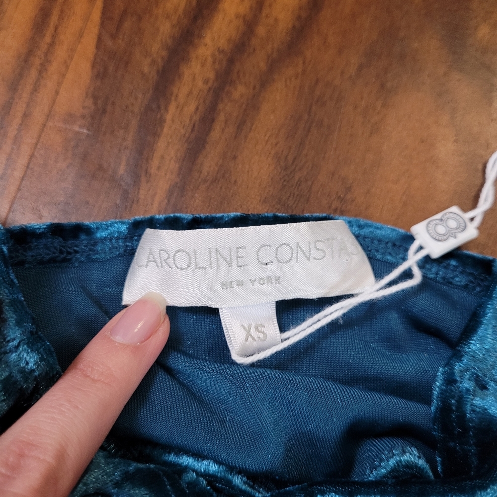Caroline Constas New York Crushed Velvet Victorie Dress - Picture 8 of 10
